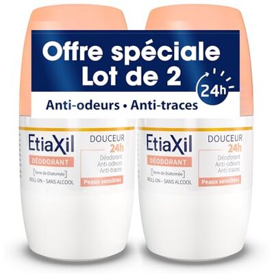 Etiaxil Deodorant Zwak zweten Oksels 24 uur Roll On Gemaakt in Frankrijk 50 ml Set van 2 Etiaxil Deodorant Zwak zweten Oksels 24 uur Roll On Gemaakt in Frankrijk 50 ml Set van 2
