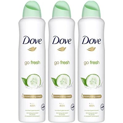 Dove Go Fresh anti-transpiratie deodorant met komkommer, 3 stuks Dove Go Fresh anti-transpiratie deodorant met komkommer, 3 stuks