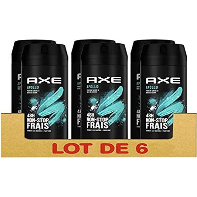 AXE Apollo Deodorant Spray voor heren, 48 uur non-stop fris, salie en cederhout geur (6 x 200 ml) AXE Apollo Deodorant Spray voor heren, 48 uur non-stop fris, salie en cederhout geur (6 x 200 ml)