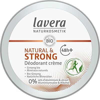 lavera Natural & Strong Deo Creme, biologische ginseng en natuurlijke mineralen, 48 uur betrouwbare deodorantbescherming, zonder aluminiumzouten en alcohol, tegen zweetgeuren, veganistisch, biologisch lavera Natural & Strong Deo Creme, biologische ginseng en natuurlijke mineralen, 48 uur betrouwbare deodorantbescherming, zonder aluminiumzouten en alcohol, tegen zweetgeuren, veganistisch, biologisch