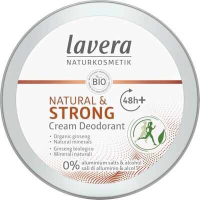 lavera , Natural Strong Deo Vegan Bio Ginseng, natuurlijke mineralen zonder aluminium, 48 uur deodorantbescherming, 50 ml lavera , Natural Strong Deo Vegan Bio Ginseng, natuurlijke mineralen zonder aluminium, 48 uur deodorantbescherming, 50 ml
