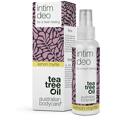Australian Bodycare Intiem deoblok Tea Tree Oil + Lemon Myrtle 100% veganistische intieme deodorant tegen onaangename geuren en irritatie in de intieme zone, 100 ml Australian Bodycare Intiem deoblok Tea Tree Oil + Lemon Myrtle 100% veganistische intieme deodorant tegen onaangename geuren en irritatie in de intieme zone, 100 ml