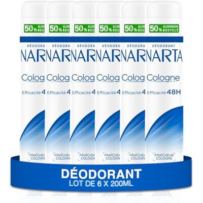 Narta Deodorant voor dames – Cologne spray frisheid effectiviteit 48 uur – 6 x 200 ml Narta Deodorant voor dames – Cologne spray frisheid effectiviteit 48 uur – 6 x 200 ml