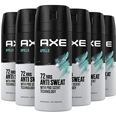 AXE Deodorant Anti-transpirant Apollo 6 x 150ml AXE Deodorant Anti-transpirant Apollo 6 x 150ml
