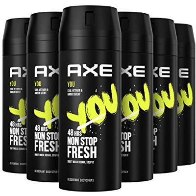 AXE Deodorant Bodyspray YOU 6 x 150ml AXE Deodorant Bodyspray YOU 6 x 150ml