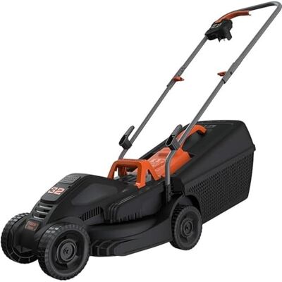 Black & Decker BEMW351-QS Grasmaaier, bekabeld, 1000 W, elektrische grasmaaier, 32 cm, 3 hoogtes verstelbaar 20, 40 en 60 mm, lichte grasmaaier met handvat, ideaal tot 300 m² Black & Decker BEMW351-QS Grasmaaier, bekabeld, 1000 W, elektrische grasmaaier, 32 cm, 3 hoogtes verstelbaar 20, 40 en 60 mm, lichte grasmaaier met handvat, ideaal tot 300 m²
