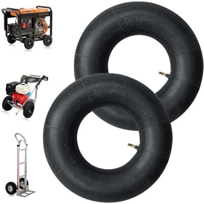 Udbrud Binnenband 4.10/3.50-6, set van 2 banden voor handwagen, luchtwagen, kruiwagen met ventielstang, reserveslang voor tuinwagen, grasmaaier, reservebuis Udbrud Binnenband 4.10/3.50-6, set van 2 banden voor handwagen, luchtwagen, kruiwagen met ventielstang, reserveslang voor tuinwagen, grasmaaier, reservebuis