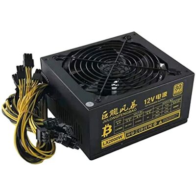 HKIDKK Miner-voeding ATX BTC 2000/2400/2600 W 180-240 V 95% efficiëntie Ethereum ETH S9 S7 L3 Max ondersteuning 8 GPU-kaarten voor mijnbouwplatform (2000 W tot 2400 W) HKIDKK Miner-voeding ATX BTC 2000/2400/2600 W 180-240 V 95% efficiëntie Ethereum ETH S9 S7 L3 Max ondersteuning 8 GPU-kaarten voor mijnbouwplatform (2000 W tot 2400 W)