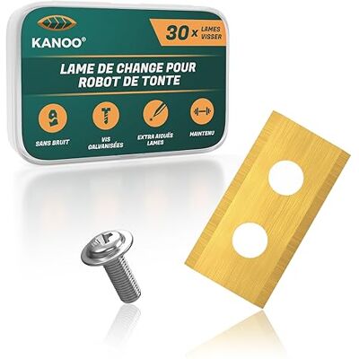 kanoo 30 reservemessen van titanium, premium voor Worx Landroid robotmaaier, hoogwaardige grasmaaier, robotmaaier, vervanging met verbeterd concept kanoo 30 reservemessen van titanium, premium voor Worx Landroid robotmaaier, hoogwaardige grasmaaier, robotmaaier, vervanging met verbeterd concept