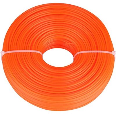 Fdit Grasmaaier, 2,4 mm, nylon koord, rond, benzinegrasmaaier, voor grasmaaiers, maaidouwen, 50 m/100 m/150 m (50 m) (1-50 m) Fdit Grasmaaier, 2,4 mm, nylon koord, rond, benzinegrasmaaier, voor grasmaaiers, maaidouwen, 50 m/100 m/150 m (50 m) (1-50 m)