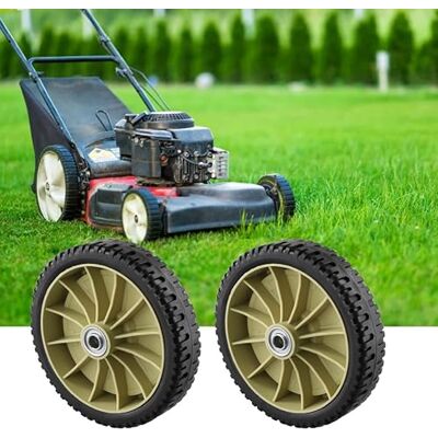 ChicBosomn 2 stuks zwenkwiel voor grasmaaiers, universeel wiel voor duwgrasmaaiers voor efficiënte bediening van handmatige grasmaaiers, universeel voor voorwielen en ChicBosomn 2 stuks zwenkwiel voor grasmaaiers, universeel wiel voor duwgrasmaaiers voor efficiënte bediening van handmatige grasmaaiers, universeel voor voorwielen en