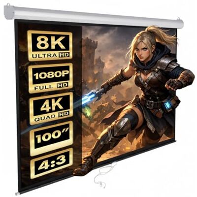 Maclean MC-594 100 inch uitklapbaar projectiescherm voor thuisbioscoop videoprojector 200 x 150 4:3 kijkhoek 160° Maclean MC-594 100 inch uitklapbaar projectiescherm voor thuisbioscoop videoprojector 200 x 150 4:3 kijkhoek 160°