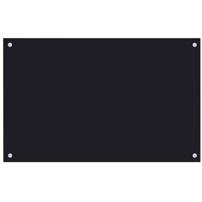 vidaXL Keukenachterwand, zwart, 80 x 50 cm, gehard glas vidaXL Keukenachterwand, zwart, 80 x 50 cm, gehard glas