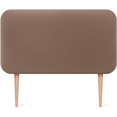 DHOME Gestoffeerd hoofdeinde, glad, afgerond, van kunstleer, met poten, akoestisch, absorberend, voor slaapkamer (klei, 110 cm) DHOME Gestoffeerd hoofdeinde, glad, afgerond, van kunstleer, met poten, akoestisch, absorberend, voor slaapkamer (klei, 110 cm)