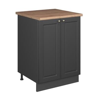 Vicco Onderkast "Fame-Line", antraciet-goud landhuis/antraciet, 60 cm, te combineren met andere modules uit de Fame-Line serie Vicco Onderkast "Fame-Line", antraciet-goud landhuis/antraciet, 60 cm, te combineren met andere modules uit de Fame-Line serie
