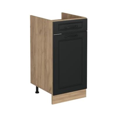 Vicco Keukenkast "R-Line", antraciet landelijk / gouden eiken 40 cm voor spoelbak/kookplaat, zonder PT, flexibel inzetbaar geschikt voor kookplaat of gootsteen Vicco Keukenkast "R-Line", antraciet landelijk / gouden eiken 40 cm voor spoelbak/kookplaat, zonder PT, flexibel inzetbaar geschikt voor kookplaat of gootsteen