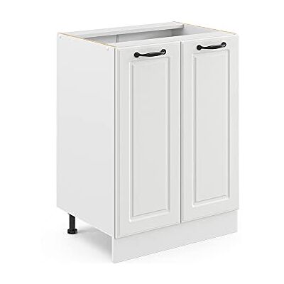 Vicco R-Line Keukenonderkast, landelijk wit/wit, 60 cm, zonder werkblad Vicco R-Line Keukenonderkast, landelijk wit/wit, 60 cm, zonder werkblad