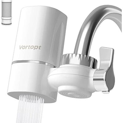 Vortopt Waterfilter voor gootsteen NSF-gecertificeerde waterzuiveraar 1515 liter voor kraan, duurzame waterfilter (1 filter) Vortopt Waterfilter voor gootsteen NSF-gecertificeerde waterzuiveraar 1515 liter voor kraan, duurzame waterfilter (1 filter)
