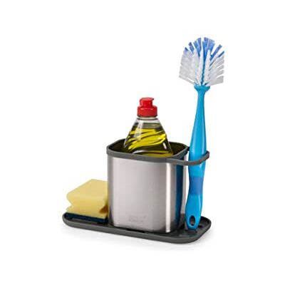 Joseph Joseph Duo Werkblad Trolley Organizer voor gootsteen, sponshouder, roestvrij staal Joseph Joseph Duo Werkblad Trolley Organizer voor gootsteen, sponshouder, roestvrij staal