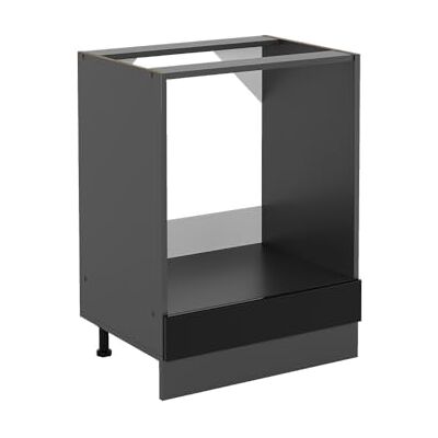 Vicco Ovenkast "R-Line", hoogglans zwart, 60 cm zonder PT, voor een vrije combinatie in modulaire keukensystemen Vicco Ovenkast "R-Line", hoogglans zwart, 60 cm zonder PT, voor een vrije combinatie in modulaire keukensystemen