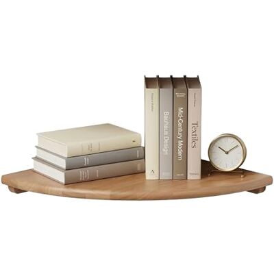 Relaxdays Étagère d'angle murale, HxLxP 3 x 35 x 35 cm, noyer, déco naturel, charge 5 kg, suspendue, salon Relaxdays Étagère d'angle murale, HxLxP 3 x 35 x 35 cm, noyer, déco naturel, charge 5 kg, suspendue, salon