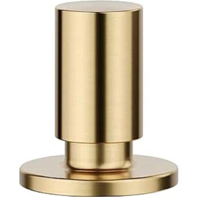 Blanco Ronde knop gesatineerd goud Gat/boordiameter vereist: 14-35 mm, te combineren met alle spoelbakken en afvoergarnituren Blanco Ronde knop gesatineerd goud Gat/boordiameter vereist: 14-35 mm, te combineren met alle spoelbakken en afvoergarnituren