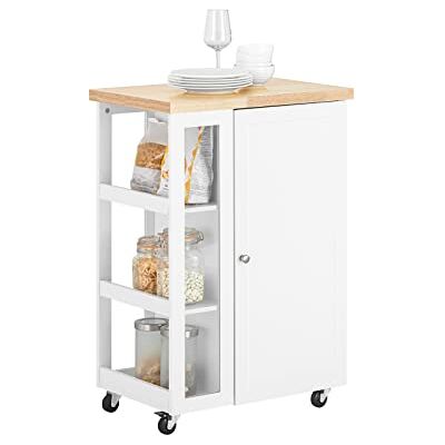 SoBuy FKW75-WN serveerwagen keukenwagen rolwagen roltafel opbergkast voor keuken en woonkamer 60 x 40 x 90 cm (l x d x h) SoBuy FKW75-WN serveerwagen keukenwagen rolwagen roltafel opbergkast voor keuken en woonkamer 60 x 40 x 90 cm (l x d x h)