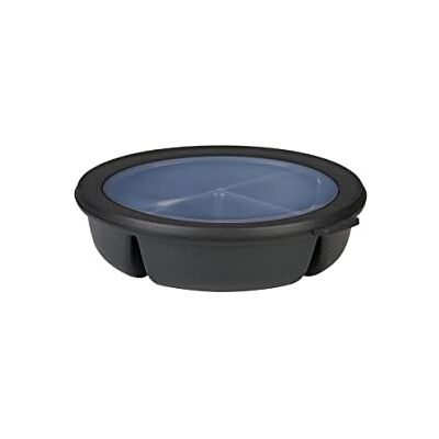 Mepal Cirqula bento kom met 3 vakken rond Luchtdichte voorraaddoos Bewaar een aparte maaltijd Meal prep containers & voedseldozen Nordic black Mepal Cirqula bento kom met 3 vakken rond Luchtdichte voorraaddoos Bewaar een aparte maaltijd Meal prep containers & voedseldozen Nordic black