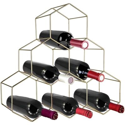 Premier Housewares Wine ijzeren frame, verguld, 15 x 38 x 36,5 cm Premier Housewares Wine ijzeren frame, verguld, 15 x 38 x 36,5 cm