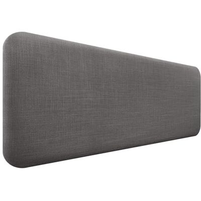 DHOME Gestoffeerd hoofdeinde, glad, afgerond, van natuurlijk linnen, voor akoestische muur, absorberend, hoofdeinde, slaapkamer (donkergrijs, 140 cm) DHOME Gestoffeerd hoofdeinde, glad, afgerond, van natuurlijk linnen, voor akoestische muur, absorberend, hoofdeinde, slaapkamer (donkergrijs, 140 cm)