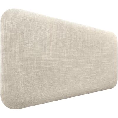 DHOME Gestoffeerd hoofdeinde, glad, afgerond, van natuurlijk linnen, voor akoestische muur, absorberend, hoofdeinde, slaapkamer (beige, 80 cm) DHOME Gestoffeerd hoofdeinde, glad, afgerond, van natuurlijk linnen, voor akoestische muur, absorberend, hoofdeinde, slaapkamer (beige, 80 cm)