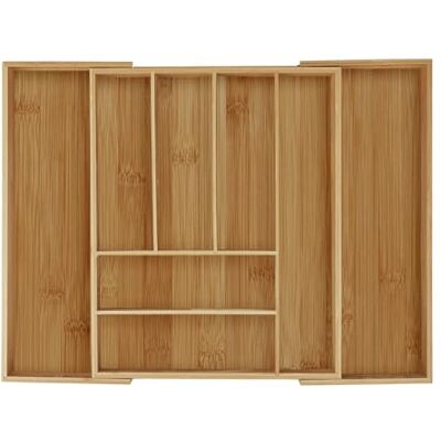 Relaxdays Bestekbak, bamboe, uittrekbaar, lade-organizer, scheidingswand, HLP 6,5 x 57,5 x 43 cm, naturel 10032174 Relaxdays Bestekbak, bamboe, uittrekbaar, lade-organizer, scheidingswand, HLP 6,5 x 57,5 x 43 cm, naturel 10032174