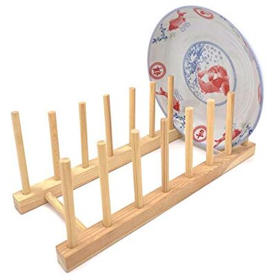 NC Afdruiprek van bamboe, hout, afdruiprek, keukenafdruiprek, hout, voor borden, kom, kopjes, pannendeksel, boek NC Afdruiprek van bamboe, hout, afdruiprek, keukenafdruiprek, hout, voor borden, kom, kopjes, pannendeksel, boek
