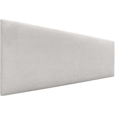 DHOME Hoofdeinde, luxe bekleed in effen ribfluweel, hoge kwaliteit, modern, gebroken wit, 135 cm DHOME Hoofdeinde, luxe bekleed in effen ribfluweel, hoge kwaliteit, modern, gebroken wit, 135 cm
