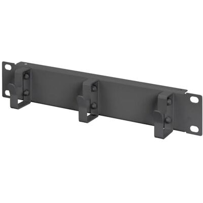 Digitus Kabelverdelerpaneel, 25 cm, 1U, 3 geleidingshouders, zwart Digitus Kabelverdelerpaneel, 25 cm, 1U, 3 geleidingshouders, zwart