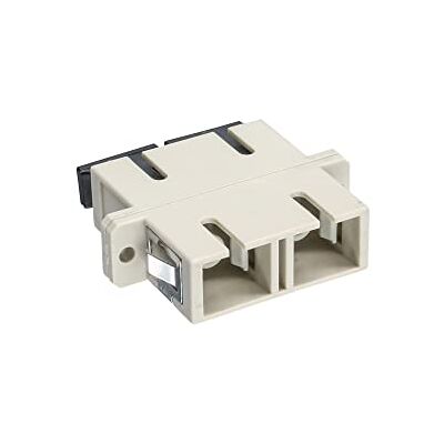 InLine Duplex SC/SC, multimode, met flange, adapter en kabelconnector (multimode, met flanel, 2 x SC, 2 x SC, vrouwelijk/vrouwelijk, beige, keramiek) InLine Duplex SC/SC, multimode, met flange, adapter en kabelconnector (multimode, met flanel, 2 x SC, 2 x SC, vrouwelijk/vrouwelijk, beige, keramiek)
