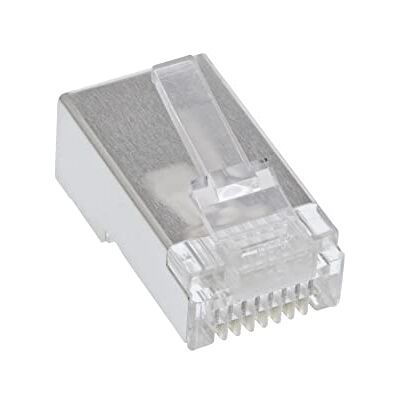 InLine 73098T Modulaire stekker 8P8C RJ45 krimpconnector op afgeschermde ronde kabel InLine 73098T Modulaire stekker 8P8C RJ45 krimpconnector op afgeschermde ronde kabel