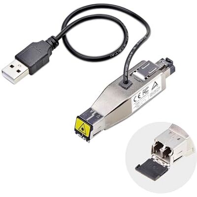 StarTech . com Gigabit glasvezel naar RJ45 ethernet media converter dongle, 10 km/multi-mode optiek 800 m, TAA, stroomvoorziening via USB StarTech . com Gigabit glasvezel naar RJ45 ethernet media converter dongle, 10 km/multi-mode optiek 800 m, TAA, stroomvoorziening via USB