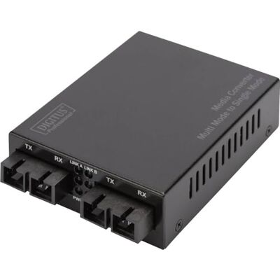 Digitus Professional DN 82124 Gigabit Multi Mode naar Single Mode ondersteunt converter SC naar SC, golflengte 850 NM, SC/SC 850 nm/1310 nm Gigabit, singlemode/multimode Digitus Professional DN 82124 Gigabit Multi Mode naar Single Mode ondersteunt converter SC naar SC, golflengte 850 NM, SC/SC 850 nm/1310 nm Gigabit, singlemode/multimode