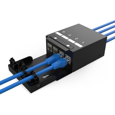 Digitus Consolidatiepuntbox – voor vier keystone-modules en netwerkkabels – intelligente kabelmanager – beschermingsklasse IP20 – wand- en plafondmontage – zwart Digitus Consolidatiepuntbox – voor vier keystone-modules en netwerkkabels – intelligente kabelmanager – beschermingsklasse IP20 – wand- en plafondmontage – zwart