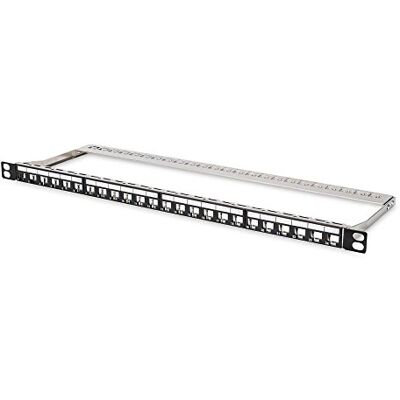 Digitus Patchpaneel (Patch Panel) Modulair Voor Keystone-modules 19 inch 24 poorten Afgeschermd 0,5U rackmontage Zwart Digitus Patchpaneel (Patch Panel) Modulair Voor Keystone-modules 19 inch 24 poorten Afgeschermd 0,5U rackmontage Zwart
