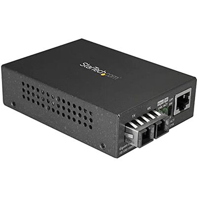 StarTech .com Gigabit Ethernet glasvezel SC Single-Mode Media Converter 1000Base-LX 10 km (MCMGBSCSM10) StarTech .com Gigabit Ethernet glasvezel SC Single-Mode Media Converter 1000Base-LX 10 km (MCMGBSCSM10)