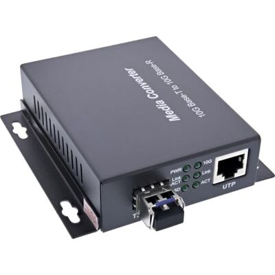 InLine ® Gigabit SFP Media 10 Gb/s TP naar SFP+ LWL netwerkconverter (voor LC Duplex), SM, 10 km, 66659F InLine ® Gigabit SFP Media 10 Gb/s TP naar SFP+ LWL netwerkconverter (voor LC Duplex), SM, 10 km, 66659F