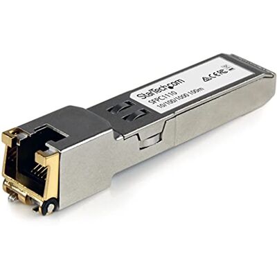 StarTech .com Cisco SFP-GE-T compatibele GBIC-module SFP-GE-T transceiver Mini GBIC 1000BASE-T (SFPC1110) StarTech .com Cisco SFP-GE-T compatibele GBIC-module SFP-GE-T transceiver Mini GBIC 1000BASE-T (SFPC1110)