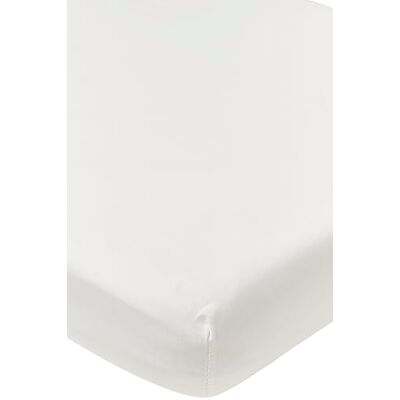 MEYCO Hoeslaken voor logeerbed, effen, laken voor logeerbed (ademend, vochtabsorberend, perfecte pasvorm, 50 x 90 cm), wit MEYCO Hoeslaken voor logeerbed, effen, laken voor logeerbed (ademend, vochtabsorberend, perfecte pasvorm, 50 x 90 cm), wit