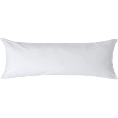 HOMESCAPES Witte Pure Egyptische Katoen Body Kussensloop 200 TC 400 Draad Count Percal Equivalent Lange Kussensloop Voor Verpleging Zwangerschap en Ouderen Ondersteuning HOMESCAPES Witte Pure Egyptische Katoen Body Kussensloop 200 TC 400 Draad Count Percal Equivalent Lange Kussensloop Voor Verpleging Zwangerschap en Ouderen Ondersteuning