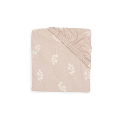 Jollein Jersey hoeslaken kinderbed Twig Wild Rose 60 x 120 cm 100% katoen hoeslaken beige met takken oudroze Jollein Jersey hoeslaken kinderbed Twig Wild Rose 60 x 120 cm 100% katoen hoeslaken beige met takken oudroze