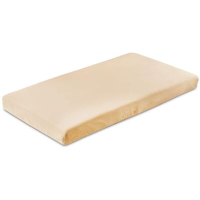 Sensillo Hoeslaken van katoenen jersey stretch hoeslaken voor babybed met elastiek, gemakkelijk aan te trekken, universeel voor meisjes en jongens, Cappuccino Sensillo Hoeslaken van katoenen jersey stretch hoeslaken voor babybed met elastiek, gemakkelijk aan te trekken, universeel voor meisjes en jongens, Cappuccino