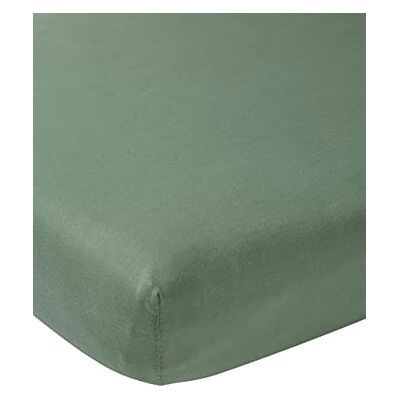 MEYCO Baby Uni hoeslaken voor de boxmatras (zacht jersey laken, 100% katoen, perfecte pasvorm door elastiek rondom, ademend, afmetingen: 75 x 95 cm), bosgroen MEYCO Baby Uni hoeslaken voor de boxmatras (zacht jersey laken, 100% katoen, perfecte pasvorm door elastiek rondom, ademend, afmetingen: 75 x 95 cm), bosgroen