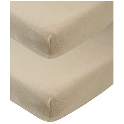 MEYCO Baby Uni spanbedlaken, set van 2, taupe, 50 x 90 cm MEYCO Baby Uni spanbedlaken, set van 2, taupe, 50 x 90 cm